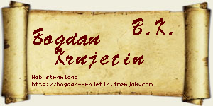 Bogdan Krnjetin vizit kartica